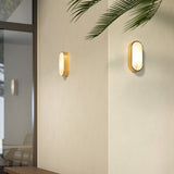Montreal Oval Coastal Outdoor Wall Light PVD Brushed Brass | 1032019 thumbnail 6