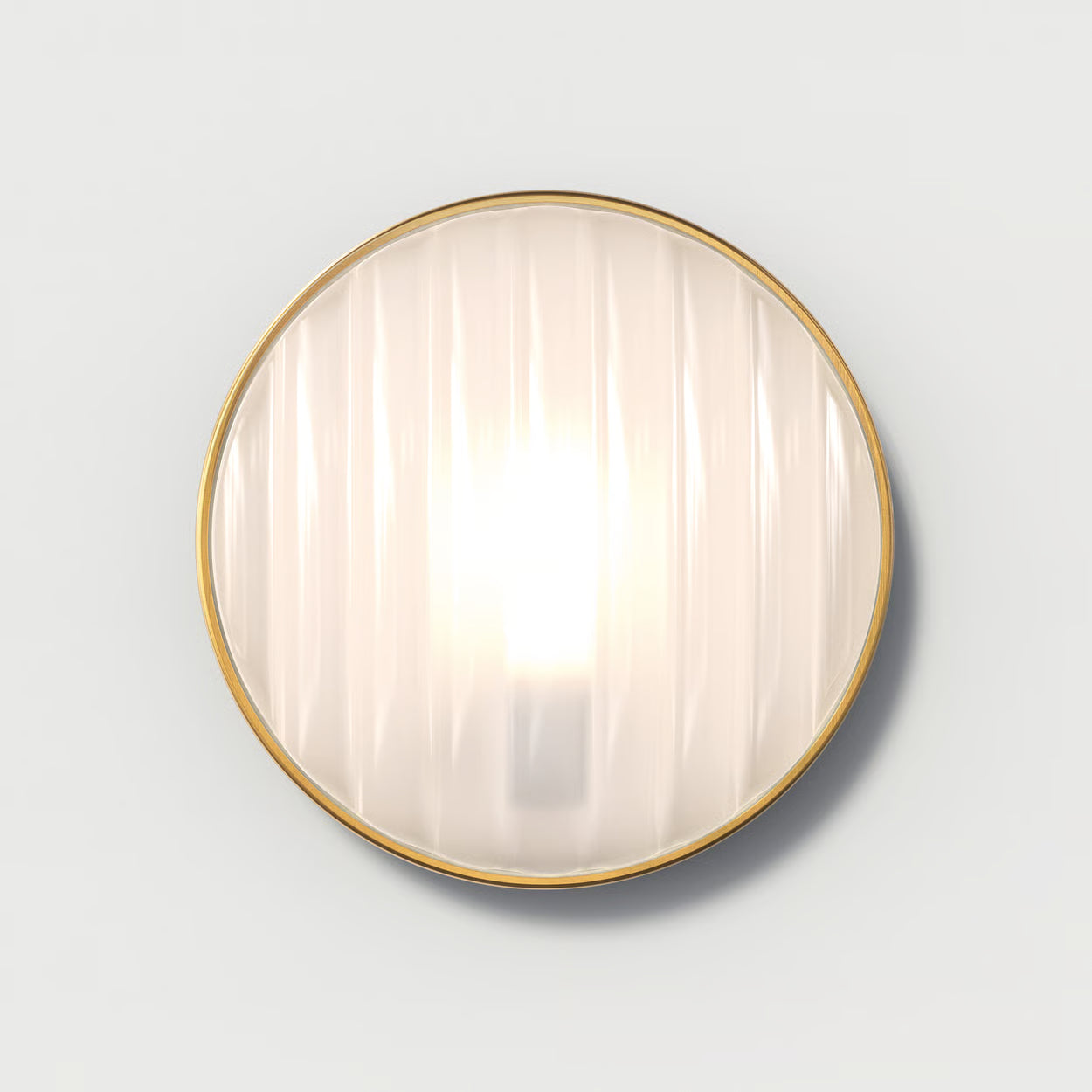 Montreal Round 300 Coastal Wall Light PVD Brushed Brass | 1032018