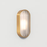 Montreal Oval Coastal Outdoor Wall Light PVD Brushed Brass | 1032019 thumbnail 1