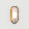 Montreal Oval Coastal Outdoor Wall Light PVD Brushed Brass | 1032019
