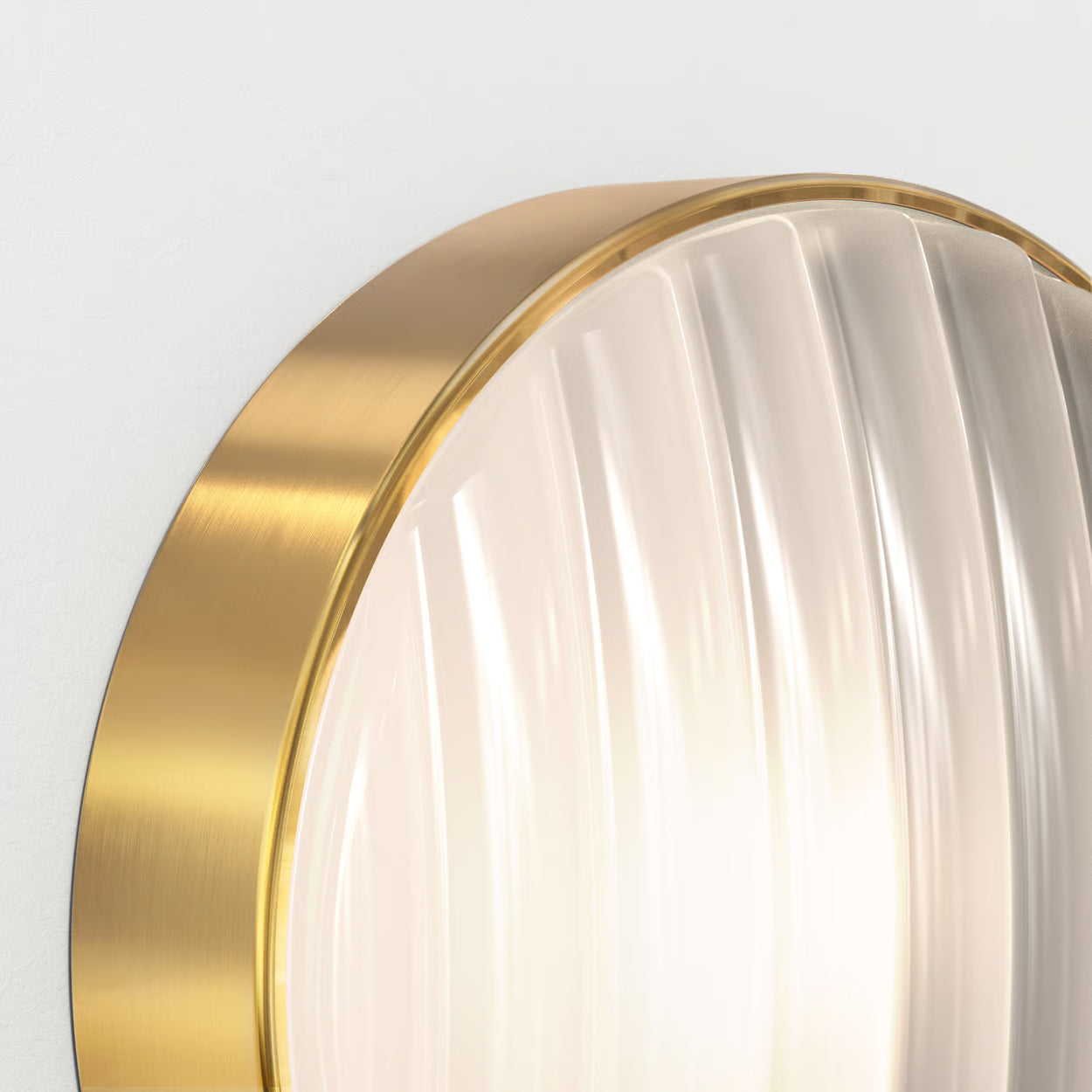 Montreal Round 300 Coastal Wall Light PVD Brushed Brass | 1032018