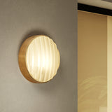 Montreal Round 300 Coastal Wall Light PVD Brushed Brass | 1032018 thumbnail 7