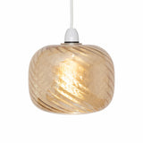 Jesmond Amber Non Electric Glass Swirl Shade: 9432 NE AM thumbnail 1