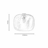 Jesmond Amber Non Electric Glass Swirl Shade: 9432 NE AM thumbnail 3