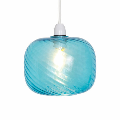 Jesmond Amber Non Electric Glass Swirl Shade: 9432 NE BL