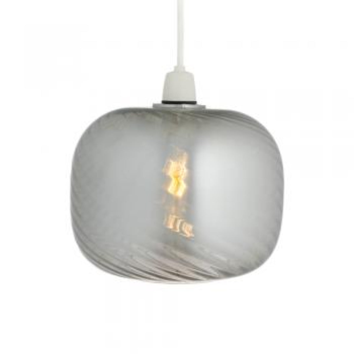 Jesmond Amber Non Electric Glass Swirl Shade: 9432 NE SM