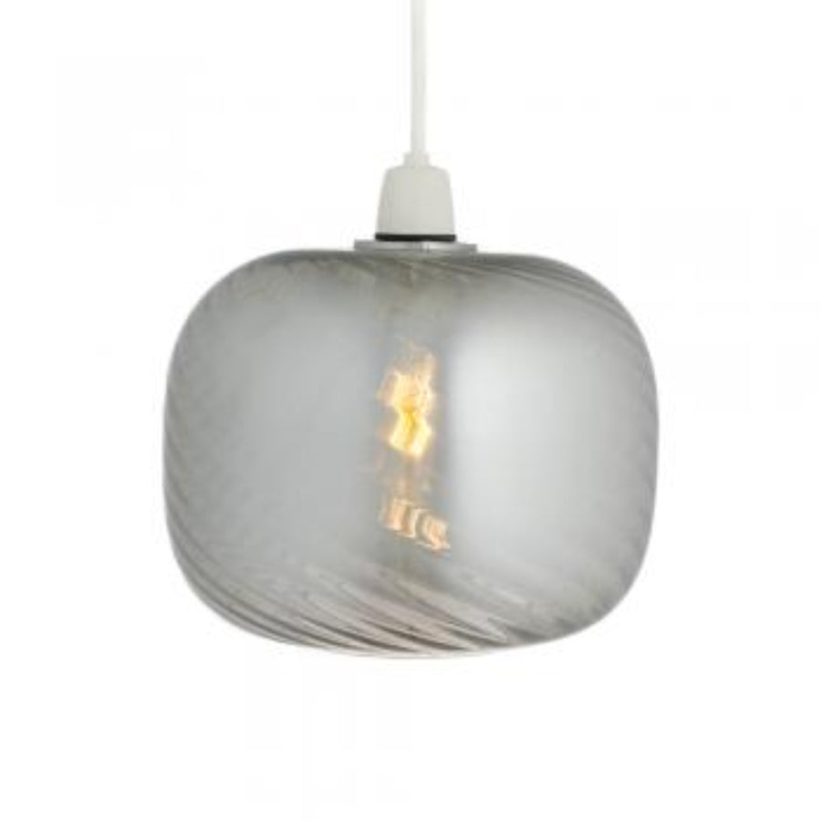 Jesmond Amber Non Electric Glass Swirl Shade: 9432 NE SM