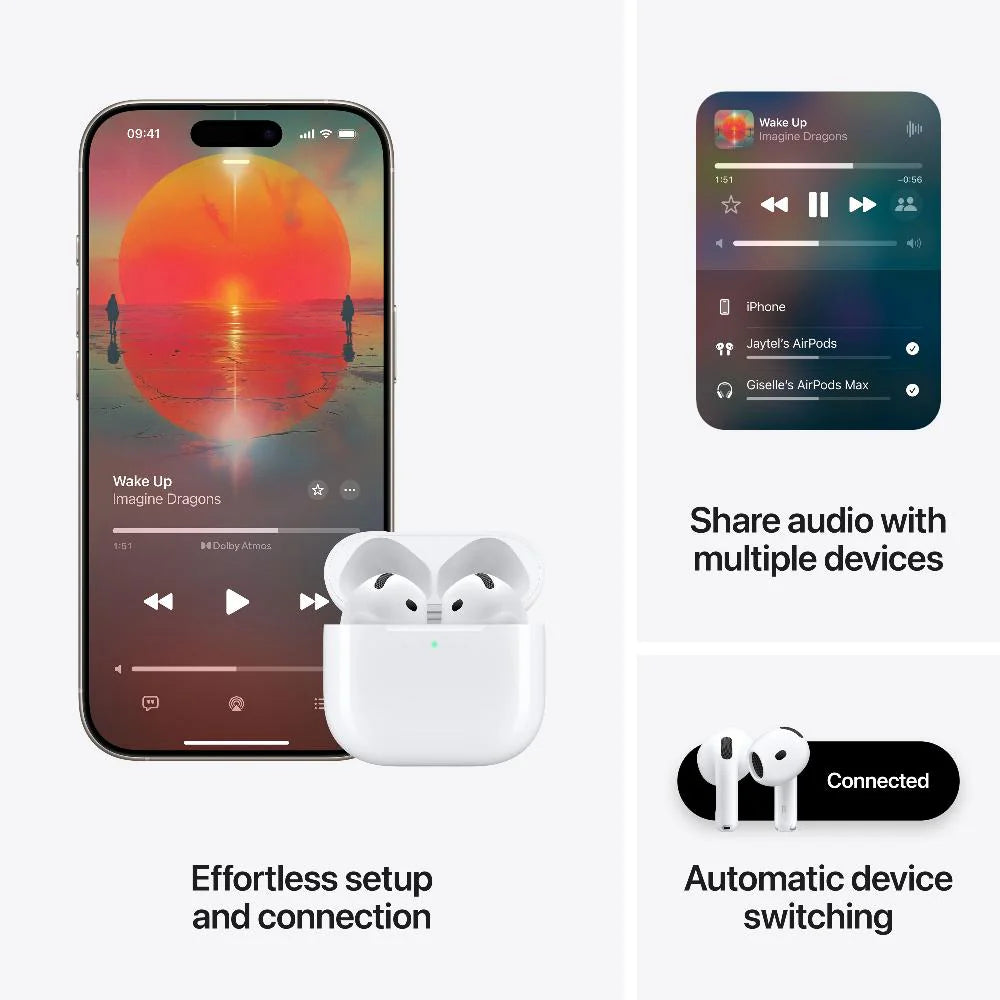 Apple Airpods 4 with Active Noise Cancellation White | MXP93ZM/A