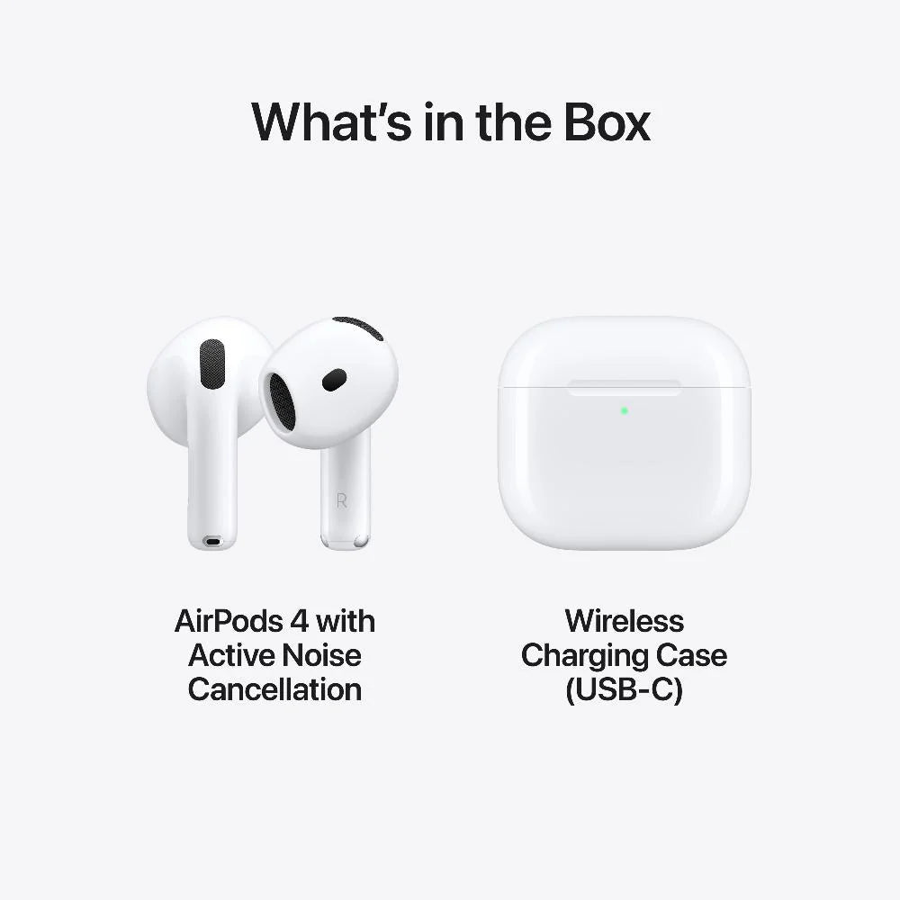 Apple Airpods 4 with Active Noise Cancellation White | MXP93ZM/A