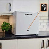 Adamo Table Top Fridge 46L with Ice Box & Lock White | BC-50C thumbnail 2
