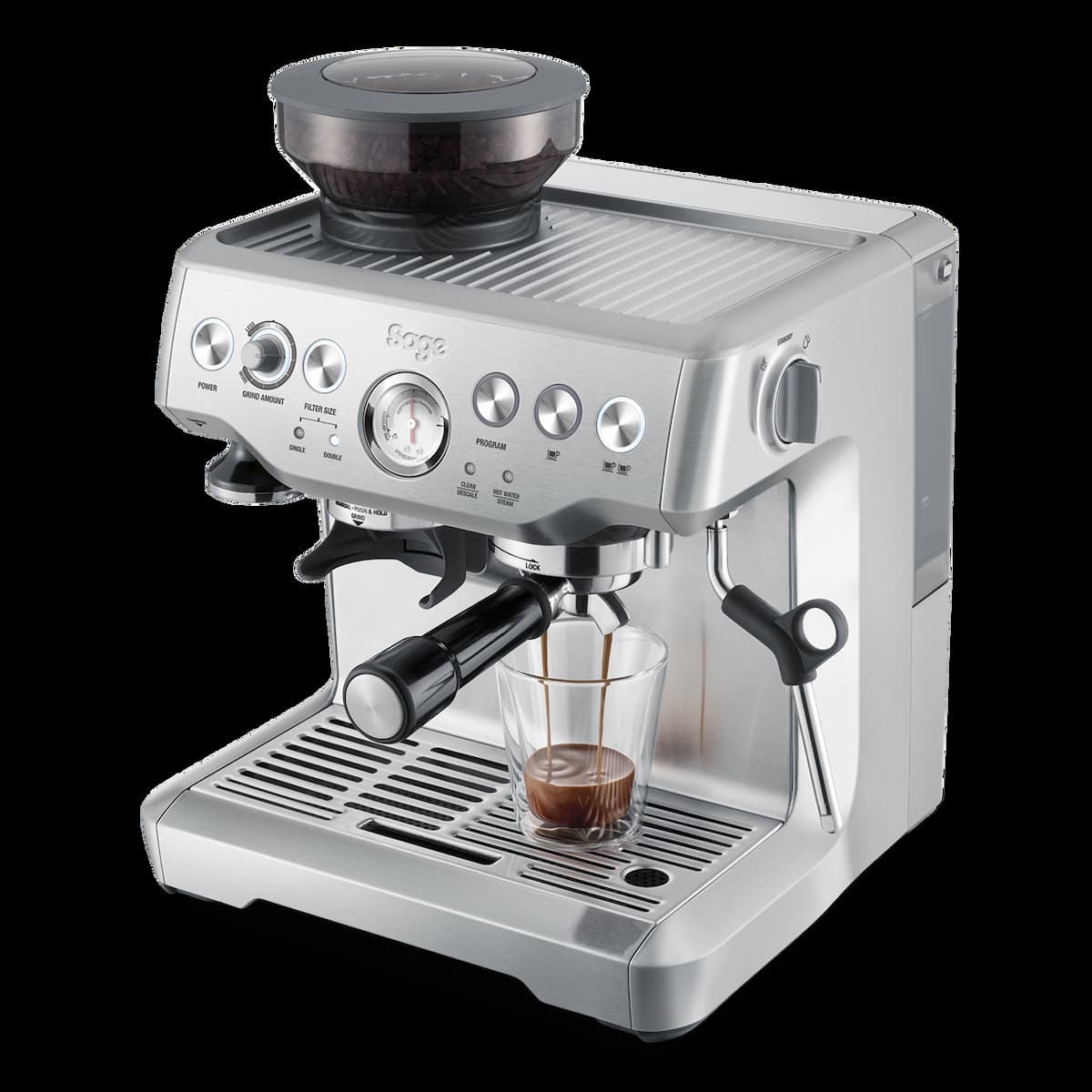 Sage Barista Express Coffee Machine Integrated Grinder BES875UKPeter Murphy Lighting Electrical