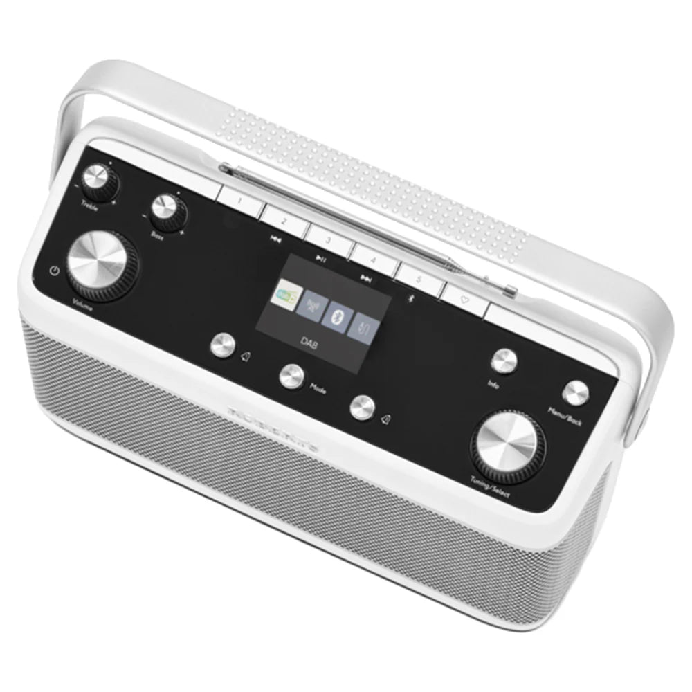 Roberts DAB+ / FM / Bluetooth Portable Stereo Radio White | BLUTUNE7W