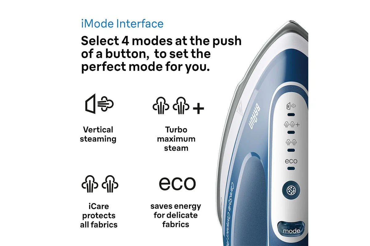 Braun 2400W CareStyle Compact Pro Steam Iron Blue | IS2565BL