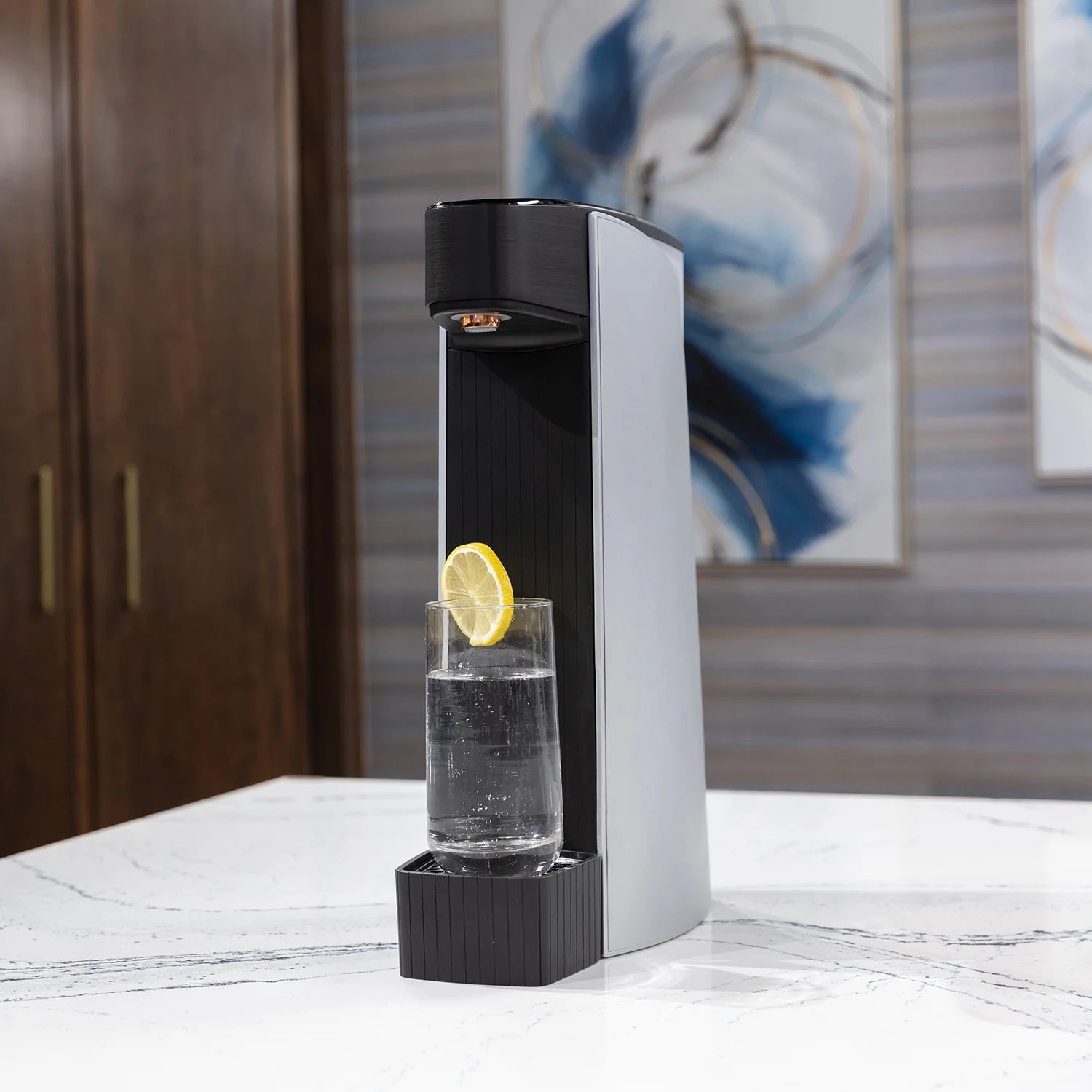 Carbon8 One Touch Sparkling Water Maker 2L Silver | C8-01-AL