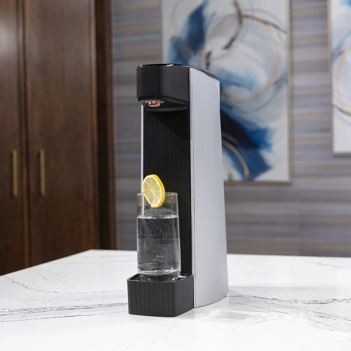 Carbon8 One Touch Sparkling Water Maker 2L Silver | C8-01-AL