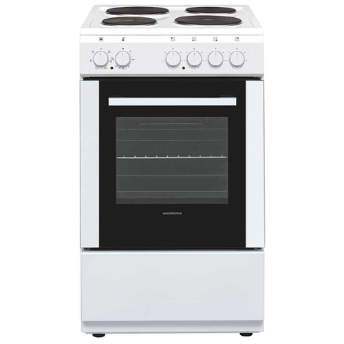 NordMende 50cm Single Cavity Electric Cooker with Solid Plates White | CSE515WH