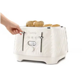 Delonghi Ballerina Seta 4 Slice Toaster Silk Cream | CTDS4003.CR thumbnail 2