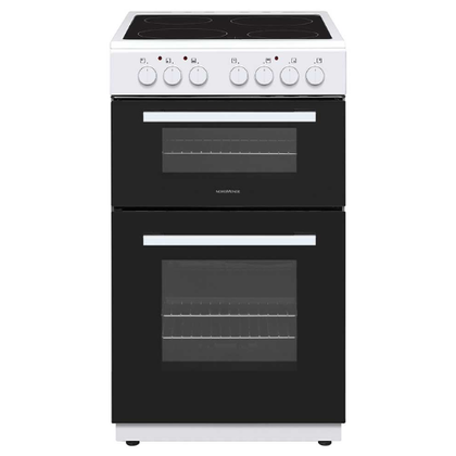 NordMende 50cm Twin Cavity Electric Fan Cooker with Ceramic Top White | CTEC53WH