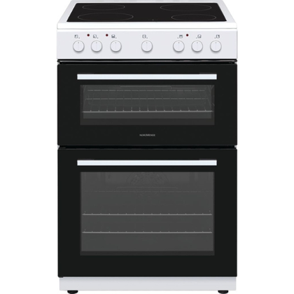 NordMende 60cm Twin Cavity Electric Fan Cooker with Ceramic Top White | CTEC63WH