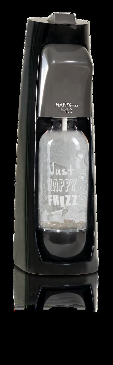 Happy Frizz, MIO Sparkling Water Maker, Black (+Gas & 1 Bottle)-MIO01