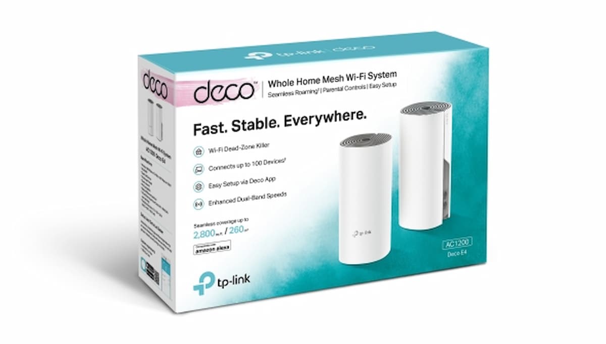 Deco E4 | AC1200 Whole Home Mesh Wi-Fi System