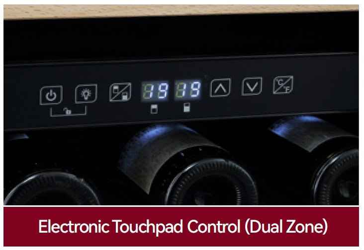 Powerpoint 17 Bottle Dual Zone Wine Storage | P39AD17