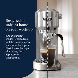 DeLonghi Dedica Duo Espresso Coffee Machine Silver | EC890.M