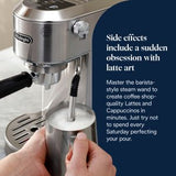 DeLonghi Dedica Duo Espresso Coffee Machine Silver | EC890.M thumbnail 6