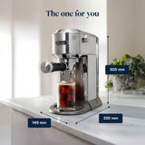 DeLonghi Dedica Duo Espresso Coffee Machine Silver | EC890.M thumbnail 7