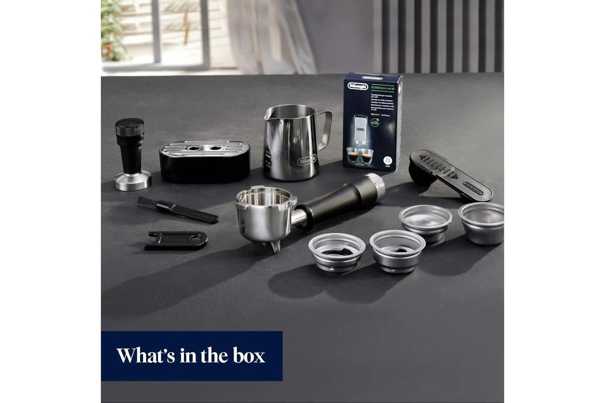 Delonghi Dedica Maestro Plus Manual Espresso Coffee Maker Stainless Steel | EC950.M