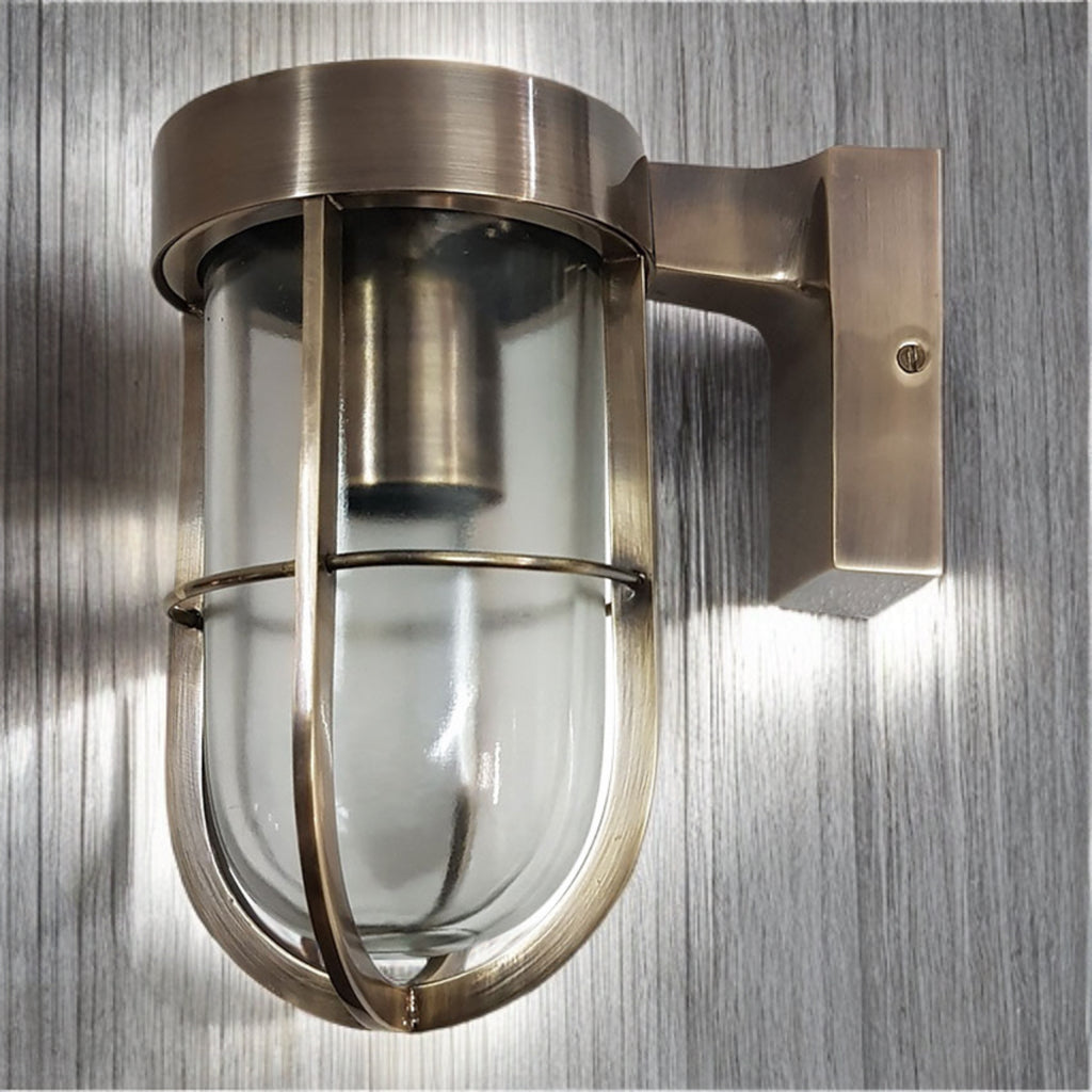 CORK LLIGHTING CAST BRASS OUTDOOR BULKHEAD-ELDURSEY/ANT
