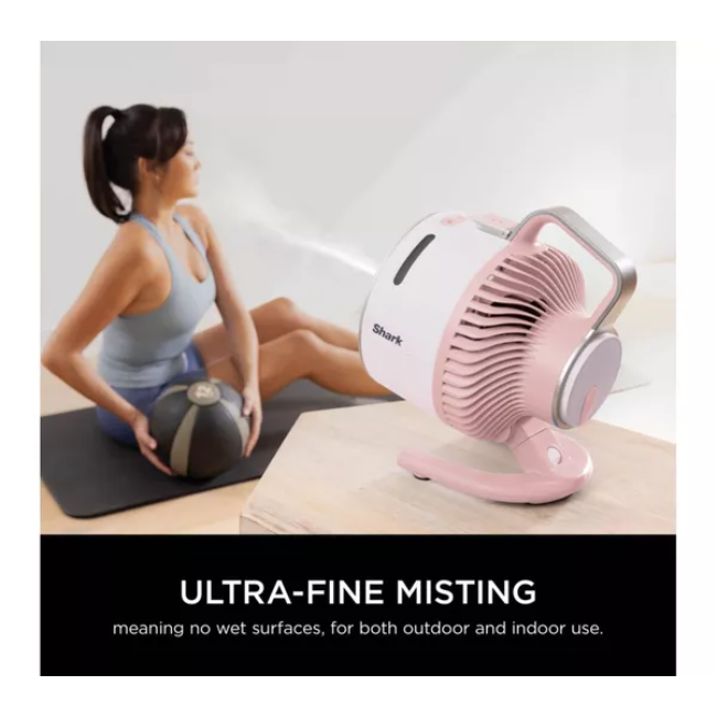 Shark FlexBreeze HydroGo Misting Fan Ballet Pink | FA050UKPK