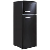 Amica 55cm Freestanding Retro 30/70 Fridge Freezer Black | FDR2213B thumbnail 2