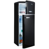 Amica 55cm Freestanding Retro 30/70 Fridge Freezer Black | FDR2213B thumbnail 3