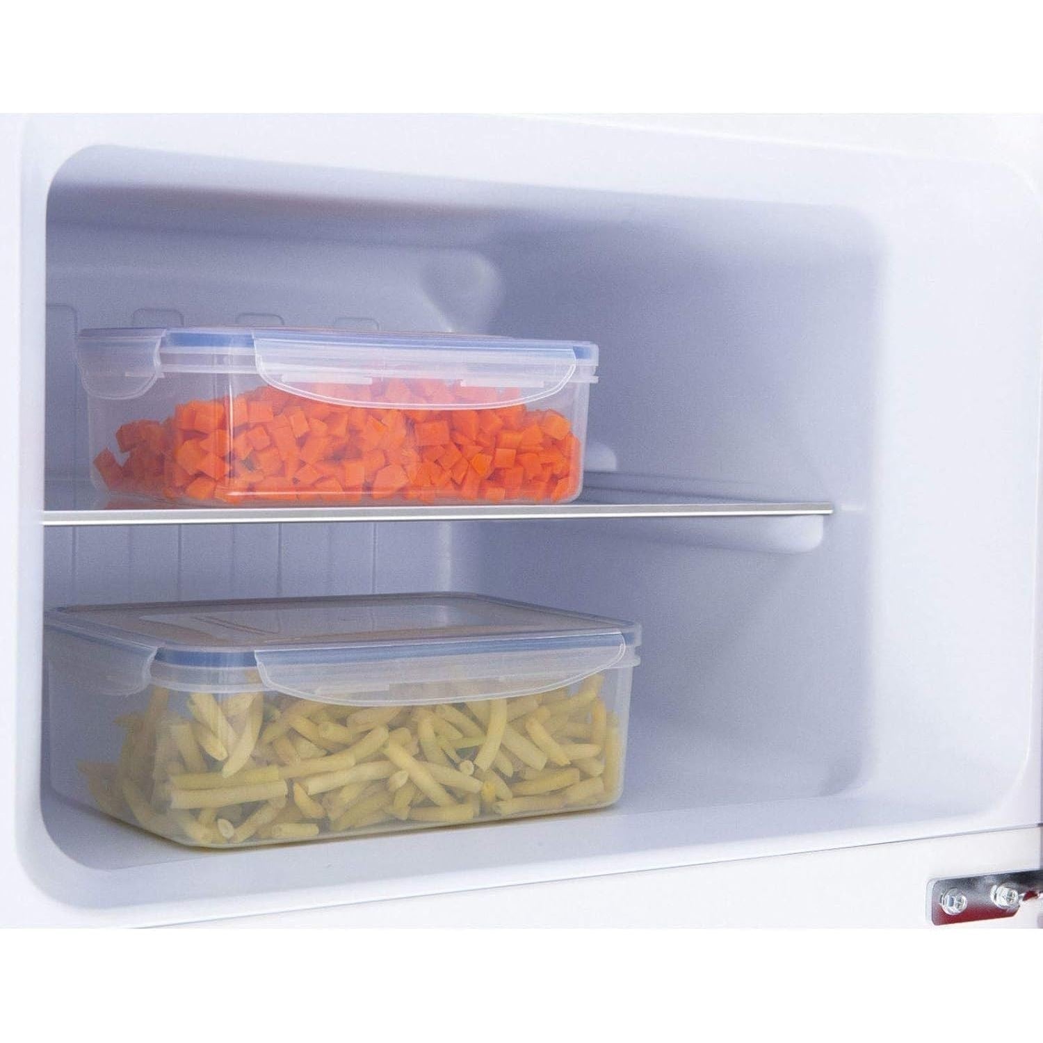 Amica 55cm Freestanding Retro 30/70 Fridge Freezer Black | FDR2213B