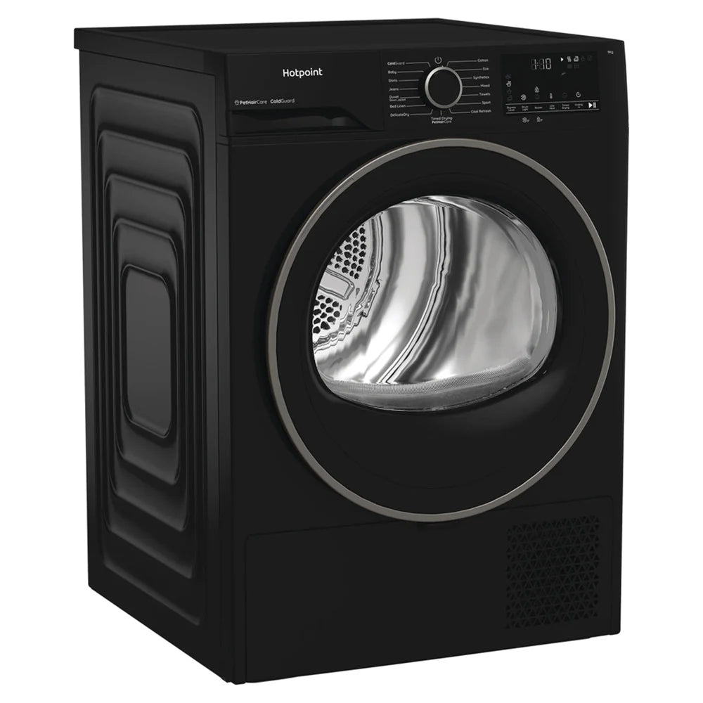 Hotpoint 9KG Freestanding Heat Pump Tumble Dryer Black | HHDD90BBIRE