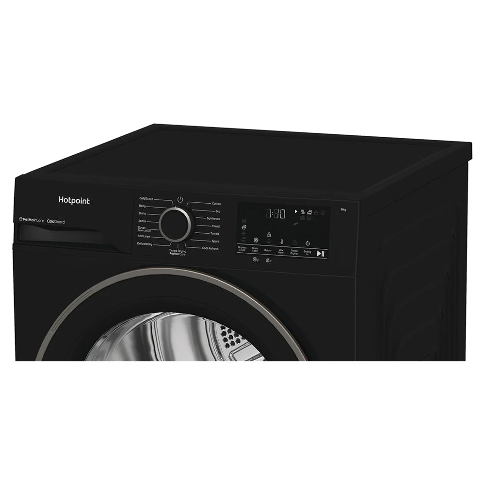 Hotpoint 9KG Freestanding Heat Pump Tumble Dryer Black | HHDD90BBIRE