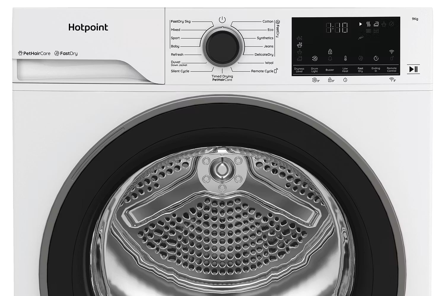 Hotpoint Freestanding 9kg Heat Pump Tumble Dryer ColdGuard Technology | HHDW90WWIRE