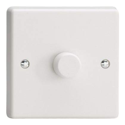 VARILIGHT 1-Gang 2-Way V-Pro Push On/Off Rotary LED Dimmer 1 x 0-120W- JQP401W