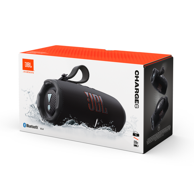 JBL Charge 6 Portable Bluetooth Speaker Black | JBLCHARGE6BLK
