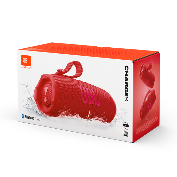 JBL Charge 6 Portable Bluetooth Speaker Red | JBLCHARGE6RED