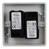 VARILIGHT 2-Gang 2-Way V-Pro Push On/Off Rotary LED Dimmer 2 x 0-120W- JQP252W thumbnail 2