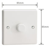 VARILIGHT 1-Gang 2-Way V-Pro Push On/Off Rotary LED Dimmer 1 x 0-120W- JQP401W thumbnail 3