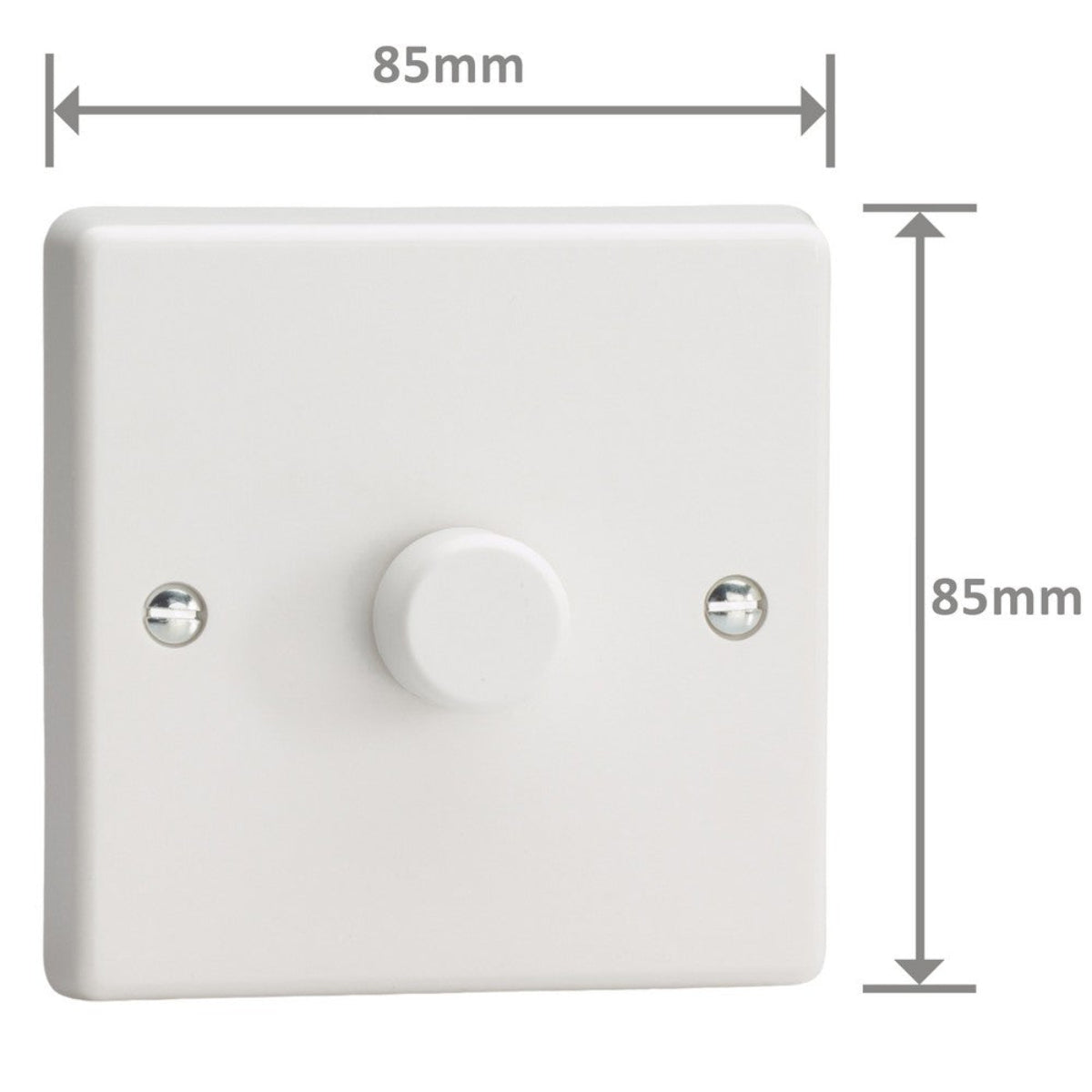 VARILIGHT 1-Gang 2-Way V-Pro Push On/Off Rotary LED Dimmer 1 x 0-120W- JQP401W