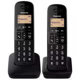 Panasonic Cordless Twin Pack Phone Black | KX-TGB612 thumbnail 1