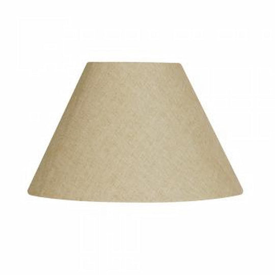 Linen 12" coolie shade in Buttermilk colour - L501/12BM