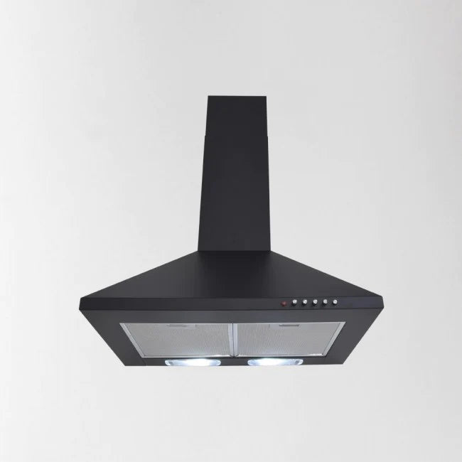 Luxair 60cm Premium Chimney Hood Black | LA60STDBLK