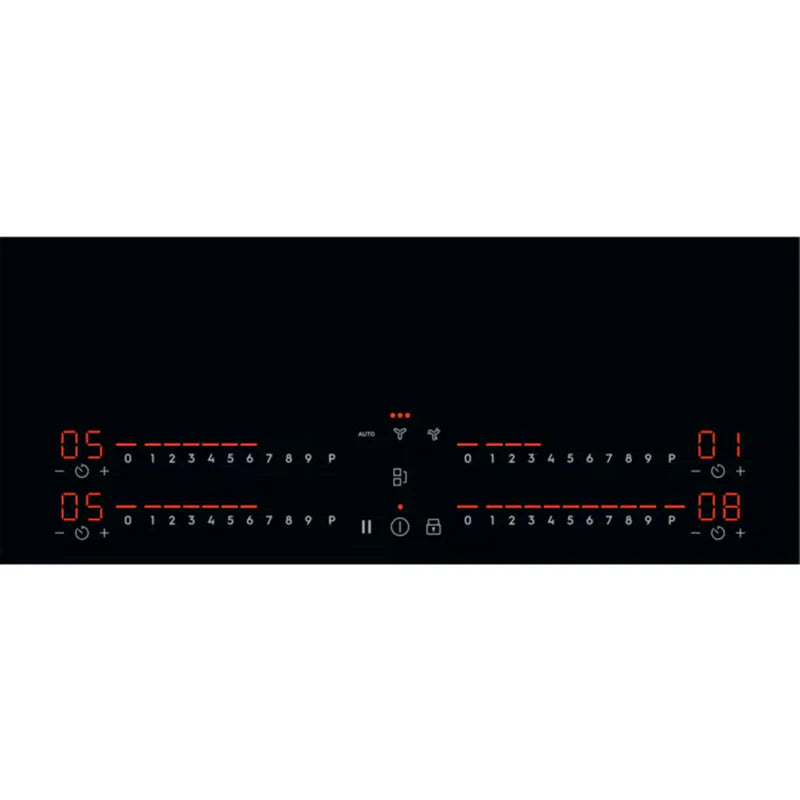 Electrolux 80CM 4 Zone Induction Combo Hob Hood Black | LCC83443