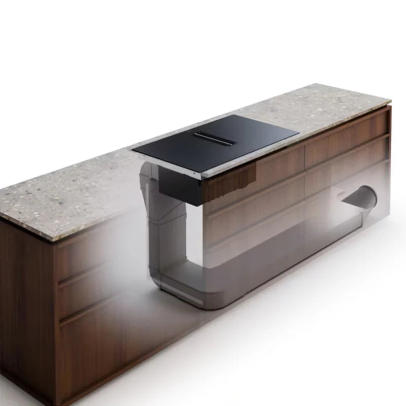 Electrolux 80CM 4 Zone Induction Combo Hob Hood Black | LCC83443