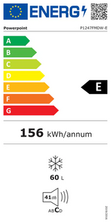 Powerpoint 47cm Under Counter Freezer White | P1247FMDWE thumbnail 5